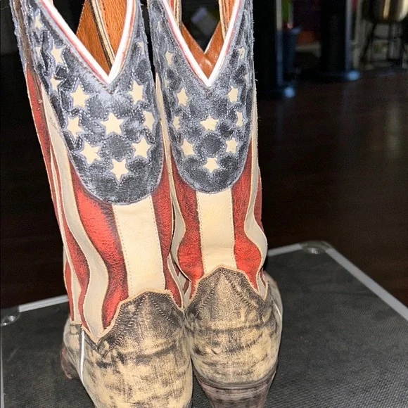 Women’s Dan Post American Flag Cowboy Boots - Picture 8 of 8